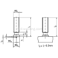 Stugno filettato PT ISO13918PT STUDS CD CD COPPATED